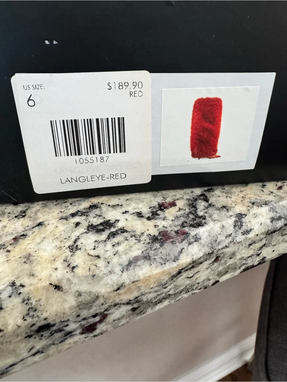 Red Faux Fur Thigh-High Stiletto Boots – Size 6 – NIB ❤️🔥